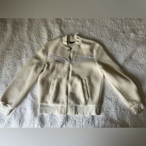 ZYIA Active Flying V Bomber Sherpa Full Zip Jacket Women’s Size Small